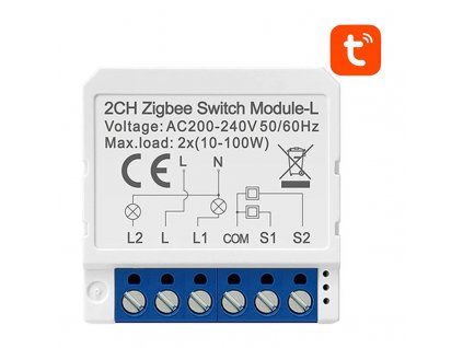 Inteligentný spínací modul ZigBee Avatto LZWSM16-W2 No Neutral TUYA