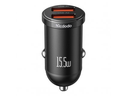 Nabíjačka do auta Mcdodo CC-2950, 2x USB, 15,5 W (čierna)