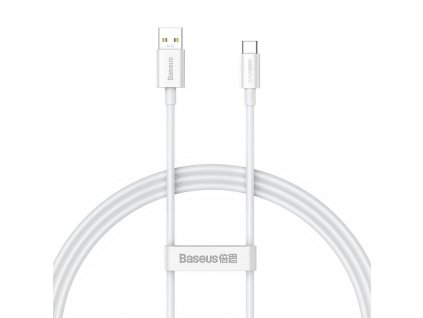 Kábel Baseus Superior Series USB na USB-C, 65W, PD, 1 m (biely)