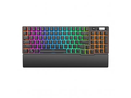 Mechanická klávesnica Royal Kludge RK96 RGB, červený spínač (čierna)