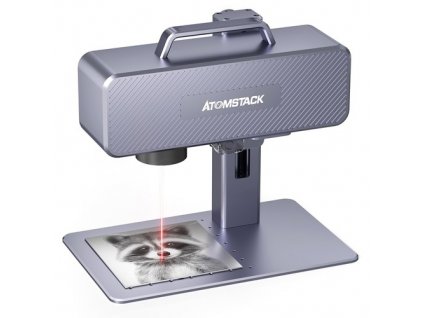 Atomstack M4 Handheld Laser Marking Machine with Protective Cover, 1064nm Infrared Light Source, 0.02mm Compressed Spot, 12000mm/s Engraving Speed, One Key Repeat Engraving, 70*70mm