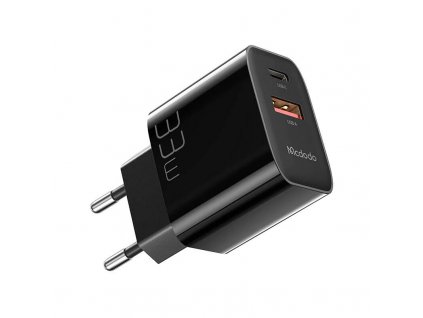 Sieťová nabíjačka Mcdodo CH-0922 USB + USB-C, 33 W + kábel USB-C (čierna)