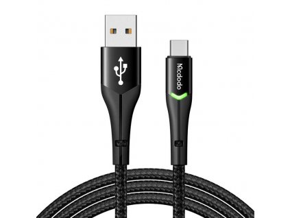 Kábel USB na USB-C Mcdodo Magnificence CA-7960 LED, 1 m (čierny)