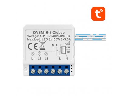 Inteligentný spínací modul ZigBee Avatto ZWSM16-W3 TUYA