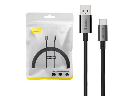 Kábel USB do USB-C Baseus Superior 100W 1,5m (čierny)