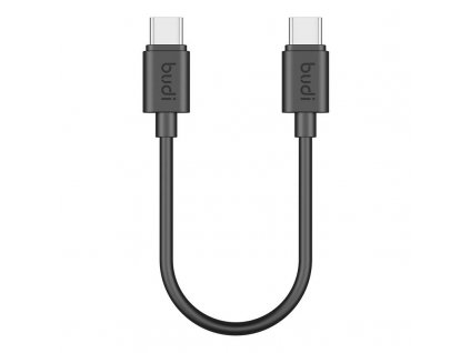 USB kábel Budi 65W 25cm (čierny)