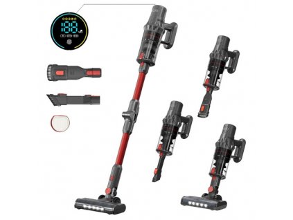 JIGOO C500 Cordless Vacuum Cleaner with 500W Motor, 33KPa Suction, 60min Runtime, Removable Battery and 1.2L Dust Cup