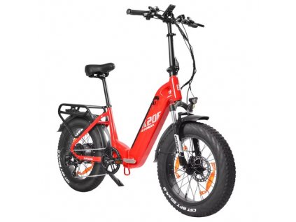 KAISDA K20F Electric Bike, 250W Motor, 36V 25Ah Battery, 20*4.0-inch Tires, 25km/h Max Speed, 80-120km Range, SHIMAN0 7-Speed - Red