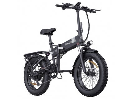Ridstar H20 Folding Electric Bike, 1000W Motor, 48V 15AH Battery, 20*4.0inch Fat Tires, 45km/h Max Speed, 80km Max Range, Shimano 7-speed, Dual Disc Brakes, Front & Rear Dual Hydraulic Suspension