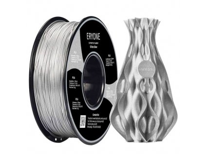 ERYONE Galaxy Sparkly Glitter PLA Filament for 3D Printer 1.75mm Tolerance 0.03mm 1KG(2.2LBS)/Spool - Silver