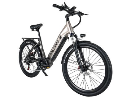 CMACEWHEEL L26 Electric Bike, 500W Motor, 48V 17Ah Battery, 26*2.1″ CST Tires, 45km/h Max Speed, 100km Max Range, Hydraulic Oil Disc Brakes - Champanhe Golden