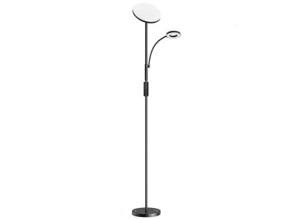 BlitzWill BWL-FL-0001 Dvojitá stojacia lampa s diaľkovým ovládaním 36 W (čierna)