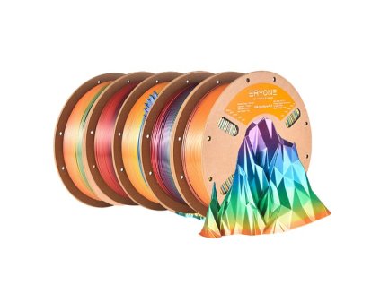 5kg ERYONE Silk PLA Filament (1kg Sunset Rainbow+ 1kg Waterfall Rainbow+ 1kg Vibrant Rainbow+ 1kg Palette Rainbow+ 1kg Rainbow Over Mountains)
