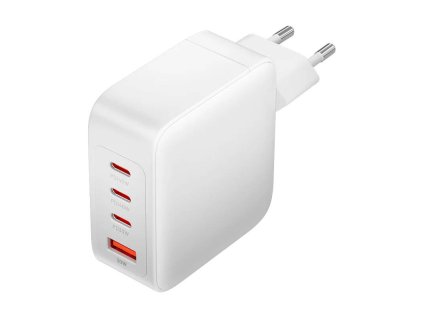 Sieťová nabíjačka, Vention, FEIW0-EU, 3xUSB-C, USB- A, 140W/140W/30W/18W, GaN (biela)