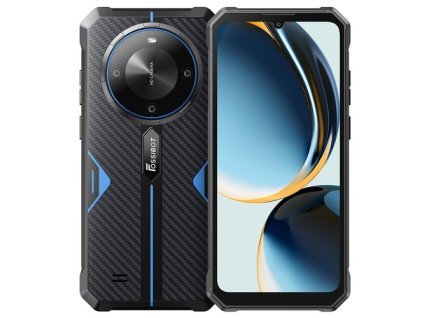 FOSSiBOT F105 Rugged Smartphone, 6.745inch HD+ Screen, 10300mAh Battery, 12GB RAM+64GB ROM, 20MP+8MP Camera, 4G Dual SIM, Octa-core Chipset, Android 14 System, Unlocked/Face ID/OTG/GPS, IP68/IP69K - Blue