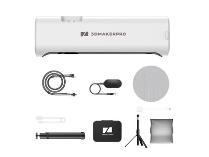 3DMakerpro Lynx 3D Scanner Luxury Edition, 0.10mm Accuracy, 0.30mm Resolution, 10fps Frame Rate, Class 1 White Light, Visual Tracking, 250x400mm Single Capture Range