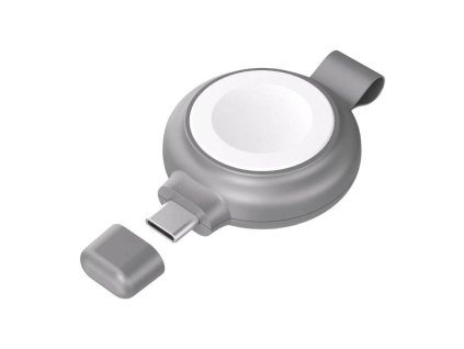 Magnetická bezdrôtová nabíjačka, INVZI, NVZAWC01, pre Apple Watch 5W s certifikáciou MFi a portom USB-C