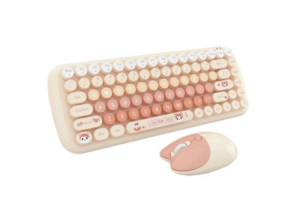 MOFII Candy New 2.4G bezdrôtová klávesnica + myš (oranžová)