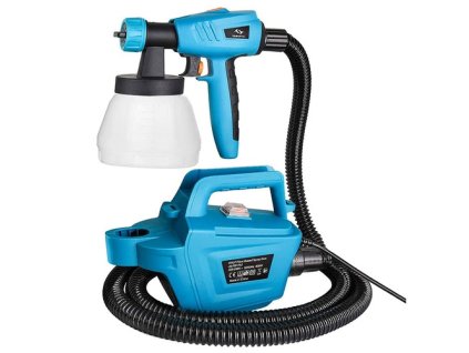 Tilswall 800W Paint Sprayer, Max 1100ml/min Spray Speed, 1300ml Detachable Tank, 3 Nozzles Sizes, Blue