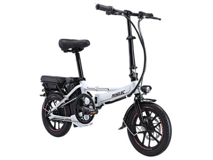PASELEC Mini Folding  Electric Bike, 400W Motor, 48V 13AH Battery, 14*1.95-inch Tire, 40km/h Max Speed, 60km Range, Mechanical Disc Brakes, Aluminum Alloy Front Fork, LED Display - White