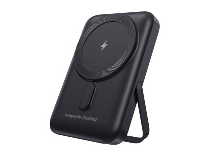 Choetech B743 10000mAh 20W PD magnetická powerbanka so stojanom (čierna)