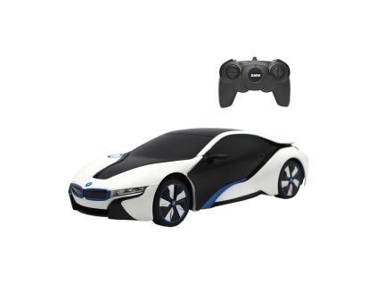 RASTAR R/C 1:24 BMW i8 auto na diaľkové ovládanie - citlivé na UV žiarenie (biele a žlté)