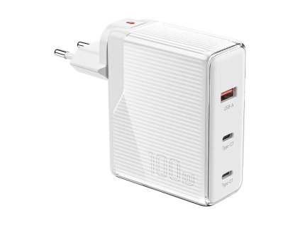 Essager ECT2CA-ZXB02-Z GaN 100W 2C+A nabíjačka (biela)