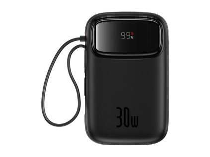 Powerbank Baseus QPow 2 10000mAh 30W 2xUSB-C (čierna)