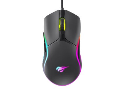 Havit MS1029 RGB drôtová herná myš (čierna)