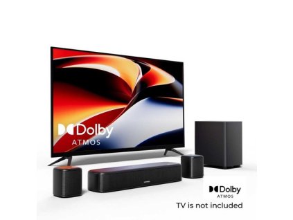 Ultimea Aura A50 Pro 5.1 Soundbar, Dolby Atmos, Surround Sound System for TV, App Control, 2 Surround Speakers, HDMI eARC/OPT/AUX/BT