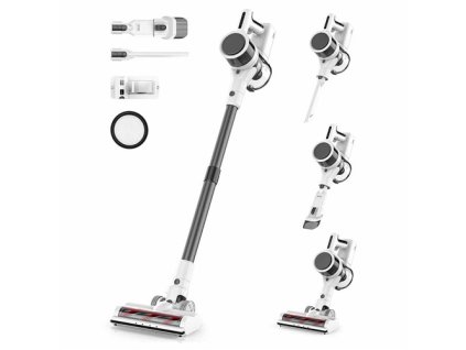 Teendow P11 Pro Cordless Vacuum Cleaner, 126,000Pa Powerful Suction, 30min Runtime, 2200mAh Battery, 450ML Dust Capacity, Quiet Operation ≤75dB, Ideal for Pet Hair & Home Cleaning, White