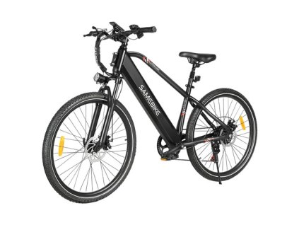 SAMEBIKE RS-A01 Men Electric Bike, 500W Motor, 36V 15Ah Battery, 26 inch Tire, 35km/h Max Speed, 80km Range, Mechanical Disc Brakes, Dual Suspension System, Shimano 7-speed, LCD Display - Black