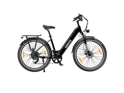 ESKUTE ES-26-LJ Electric Bike, 250W Bafang Motor, 36V 20Ah Battery, 26 x 1.75-inch, 25km/h Max Speed, 120km Range, Disc Brakes, Suspension Fork, SHIMANO 7 Speed - Black