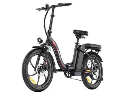 Fafrees F20+ Folding Electric Bike, 250W Motor, 36V 20Ah Battery, 20*3.0 inch Tires, 25km/h Max Speed, 90km Max Range, Disc Brakes, Front Suspension, Shimano 7-speed - Black