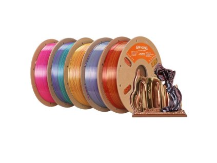 5kg ERYONE High Speed 4-color Silk PLA Filament - Cold Flame + Metallic Frenzy + Royal Essence + Gorgeous Harmony + Aurora Dream