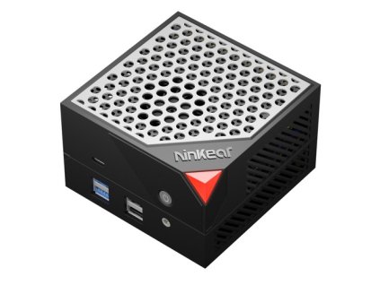Ninkear MBOX 6 Magnetic Modular Mini PC, AMD Ryzen 5 6600H 6 Cores Max 4.5GHz, 16GB DDR5 RAM 512GB SSD, HDMI + DP + Type-C 4K Triple Display, WiFi 6 Bluetooth 5.2, 2*USB 3.0, 2*USB 2.0, 2*RJ45, 1*Headphone Jack, RGB Light