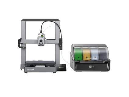 Creality Hi Combo, CFS Multi-material System, 500mm/s Fast Print, Monitoring Camera with Privacy Cap, Up to 16 Colors, Auto Calibration, Auto Bed Leveling, X-axis Tilt Reduction, All-Metal Body, 260*260*300mm