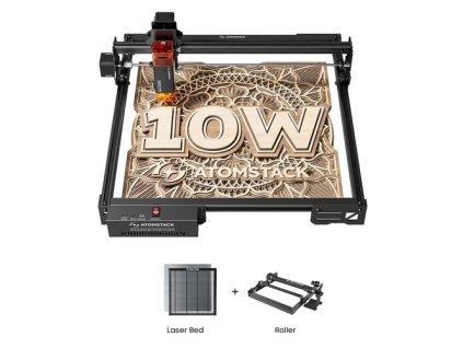 ATOMSTACK A10 Pro V2 10W Laser Engraver + Mecpow H44 Laser Bed + G3 Pro Rotary Roller