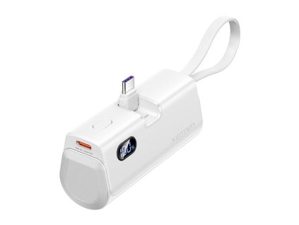 Powerbank Vention LED displej 4800mAh 22,5W FHQW0 (biela)