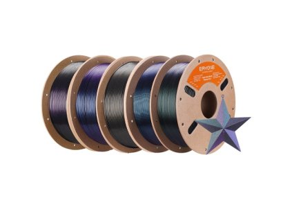 5kg ERYONE Burnt Titanium Tri Color PLA - 1kg Black&Rose&Purple/ Green&Rose&Purple/ Purple&Gold&Green/ Blue&Gold&Green/ Black&Green&Rose