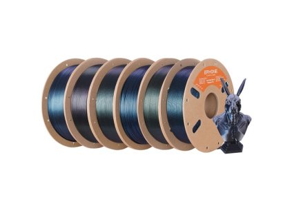6kg ERYONE Burnt Titanium Dual Color PLA - 1kg Green&Blue/ Green&Rose/ Green&Purple/ Blue&Rose/ Green&Gold/ Black&Blue