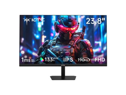 KTC H24F8 Gaming Monitor, 23.8 inch 1920*1080 16:9 Fast IPS Screen, 190Hz Refresh Rate, 1ms Response Time, HDR10, 135% sRGB, Adaptive Sync, Dynamic Action Sync, Game Assist, Low Blue Light & Flicker-free