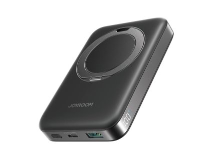 Magnetická bezdrôtová powerbanka Joyroom JR-PBM12 22,5 W s rukoväťou (čierna)
