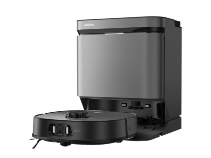Eureka J15 Pro Ultra Robot Vacuum & Mop,16,200Pa,Self-Emptying Base,Hot Water Wash & Air Dry,AI Obstacle Avoidance,Anti-Tangle-Black