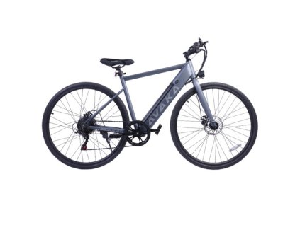 AVAKA R1 Electric Bike, 250W Motor, 36V 7.8Ah Battery, 700C Tires, 32km/h Max Speed, 45km Max Range, Mechanical Disc Brake, Shimano 7-speed, Smart LCD Display - Grey