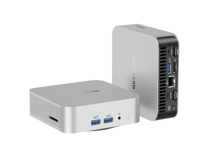 GEEKOM A8 AI Mini PC, AMD Ryzen 7 8745HS 8 Cores Max 5.1GHz, 32GB DDR5 RAM 1TB SSD, USB3.2 Type-C(8K@30Hz) + USB4.0 Type-C(8K@30Hz) + 2*HDMI2.0(4K@60Hz) Four Screen Display, WiFi 6E Bluetooth5.2, 3*USB3.2 Type-A, 1*USB2.0, 1*RJ45, 1*Headset Jack