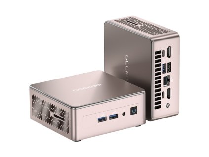 GEEKOM A5 Mini PC, AMD Ryzen 5 7430U 6 Cores Max 4.3GHz, 16GB RAM 512GB SSD, WiFi 6 Bluetooth 5.2, 2*HDMI (4K) + 2*USB3.2 Type-C (8K) Quad Display, 3*USB 3.2 Type-A, 1*USB 2.0, 1*2.5G RJ45, 1*SD Card Reader, 1*Headphone Jack