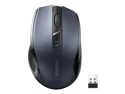 Optická bezdrôtová USB myš Ugreen 2,4 GHz 4000 DPI čierna (MU006)