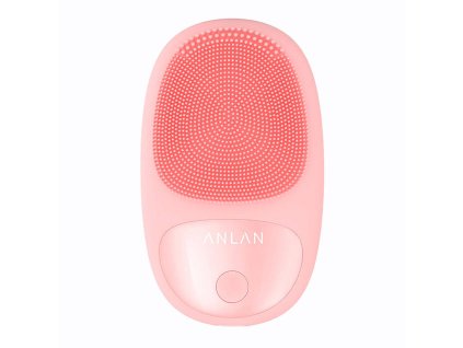 ANLAN Mini silikónová elektrická sonická kefka na tvár s magnetickým nabíjaním 01-AJMY21-04A (ružová)