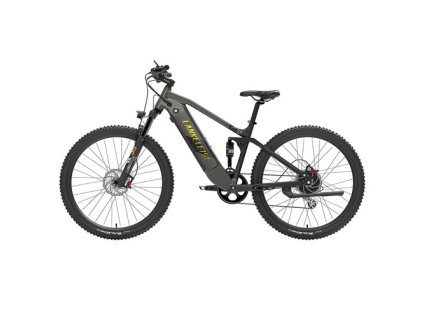 LANKELEISI RX600PRO Electric Bike, 250W Motor, 48V 20Ah Battery, 29 inch Tires, 25km/h Max Speed, 150km Range, Hydraulic Disc Brake, Oil Spring Shock Absorber, Shimano 8-speed - Black Yellow